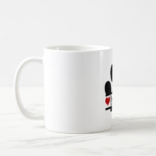 Mug Empreinte de patte français espagnol chien (Gauche)