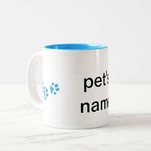mug empreinte de patte personnalisé 2020 (Devant gauche)