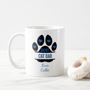 Mug Empreinte de patte personnalisée pour le meilleur 