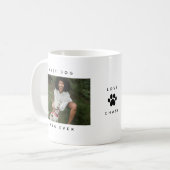 Mug Empreinte de patte photo moderne Best Dog Mom Ever (Devant gauche)