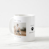 Mug Empreinte de patte photo moderne Meilleur Chien Pa (Devant gauche)