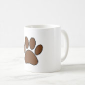 Mug Empreinte de patte Pixel Dog (Devant droit)