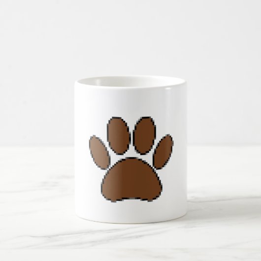 Mug Empreinte de patte Pixel Dog (Centre)
