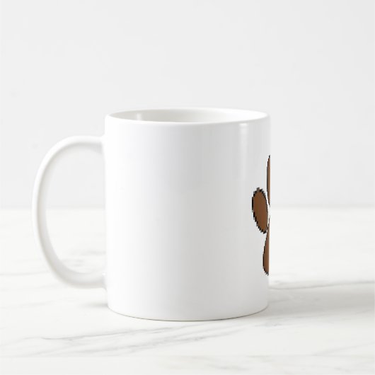 Mug Empreinte de patte Pixel Dog (Gauche)