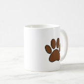 Mug Empreinte de patte Pixel Dog (Devant droit)