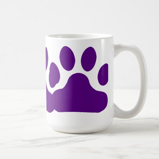 Mug Empreinte de patte pourpre (Droite)