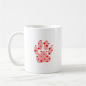 Mug Empreinte de patte rose aux coeurs (Gauche)