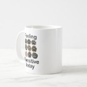 Mug Empreinte de Patte Sentiment Patte Positif Aujourd (Devant gauche)