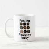 Mug Empreinte de Patte Sentiment Patte Positif Aujourd (Gauche)