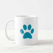 Mug "Empreinte de patte turquoise" (Gauche)