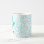 Mug Empreinte de patte turquoise (Centre)