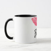 Mug Empreinte de rouge à lèvres rose (Gauche)
