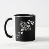 Mug Empreinte des chiens de père de fourrure (Gauche)