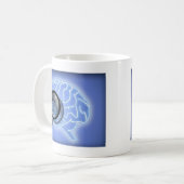 Mug Empreinte digitale de cerveau (Devant gauche)