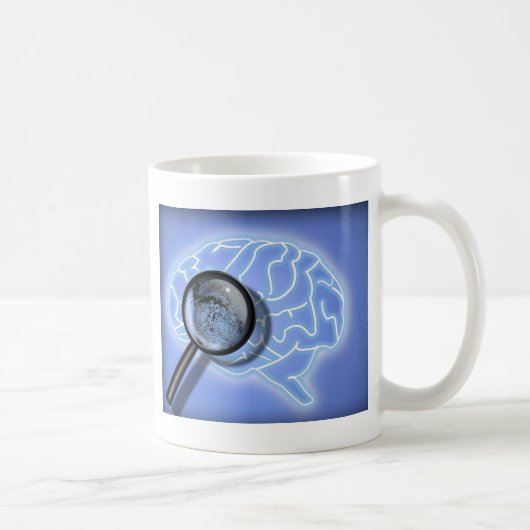 Mug Empreinte digitale de cerveau (Droite)