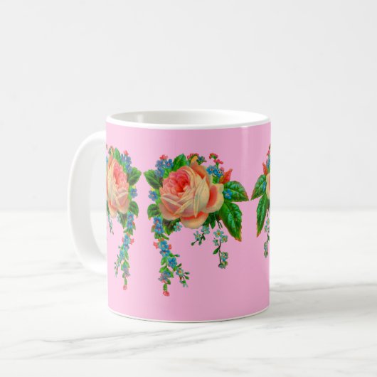 Mug Empreinte florale victorienne (Devant gauche)