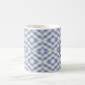 Mug Empreinte géométrique bleue et blanche (Centre)