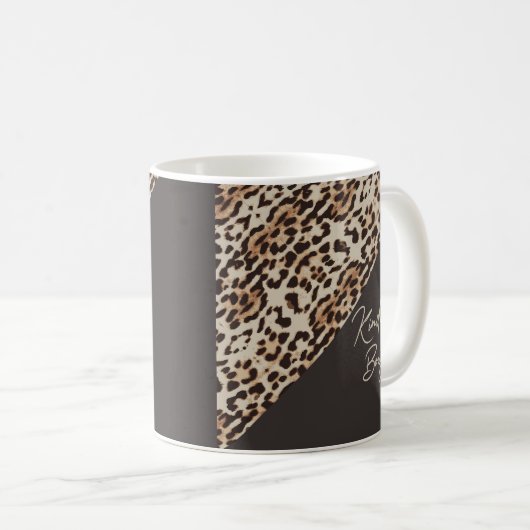 Mug Empreinte Leopard Brown Kinda Bougie (Devant droit)