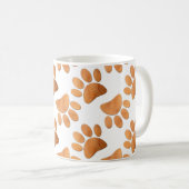 Mug Empreinte rustique de chien de bois (Devant droit)