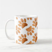 Mug Empreinte rustique de chien de bois (Gauche)