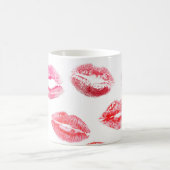 Mug Empreintes à lèvres : diverses lèvres de femmes. (Centre)