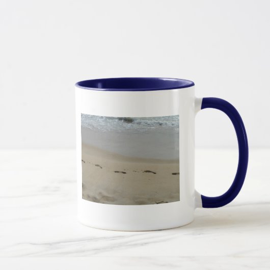 Mug Empreintes dans la boue de sable (Droite)