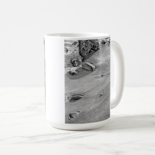 Mug Empreintes dans le sable (Devant droit)