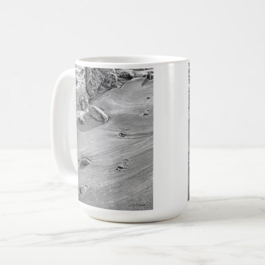Mug Empreintes dans le sable (Devant gauche)