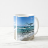 Mug Empreintes dans le Sable Inspirational Christian (Devant droit)