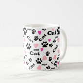 Mug Empreintes de chat (Devant droit)