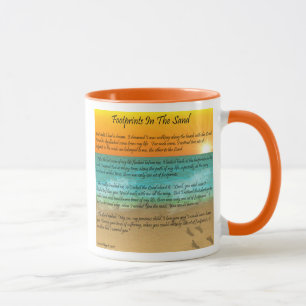 Mug Empreintes de pas dans le sable