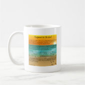 Mug Empreintes de pas dans le sable (Gauche)