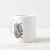 Mug Empreintes de pas dans le sable… (Devant gauche)