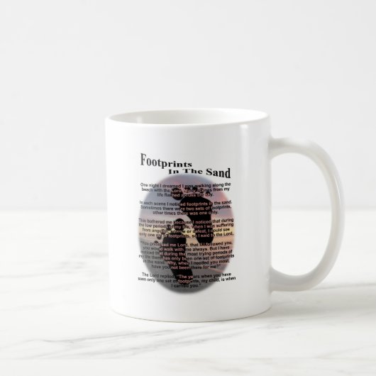 Mug Empreintes de pas dans le sable… (Droite)