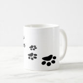 Mug Empreintes de pas de chien (Devant droit)