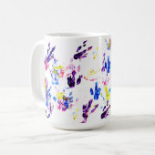 Mug empreintes de pas de pingouin (Devant gauche)