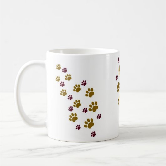 Mug Empreintes de pattes (Gauche)
