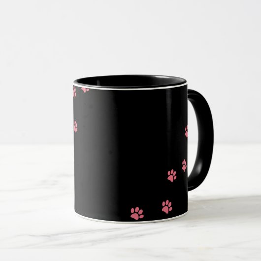 Mug Empreintes de pattes (Devant droit)