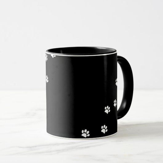 Mug Empreintes de pattes (Devant droit)