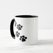 Mug Empreintes de pattes (Devant gauche)