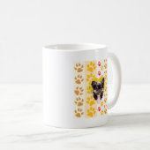 Mug Empreintes de pattes cardiaques du Chihuahua (Devant droit)