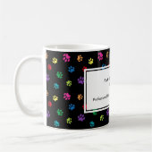 Mug Empreintes de pattes colorés Professional Animaux  (Gauche)