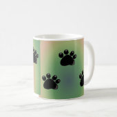 Mug Empreintes de pattes de chien (Devant droit)
