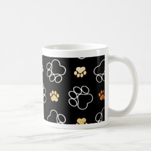 Mug Empreintes de pattes de chien chiot cadeaux pour A