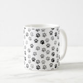 Mug Empreintes de pattes de Chien de Chien de Chien de (Devant droit)