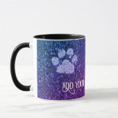 Mug Empreintes de pattes de chien peindre sur l'asphal (Gauche)