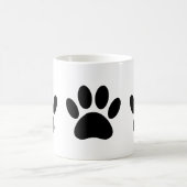 Mug Empreintes de pattes de chiens en noir (Centre)