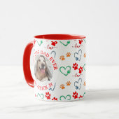 Mug EMPREINTES DE PATTES de CHIENS et COEURS D'AMOUR P (Devant gauche)