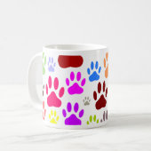 Mug Empreintes de pattes de chiens partout (Devant gauche)