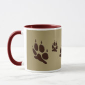 Mug Empreintes de pattes de loup (Gauche)